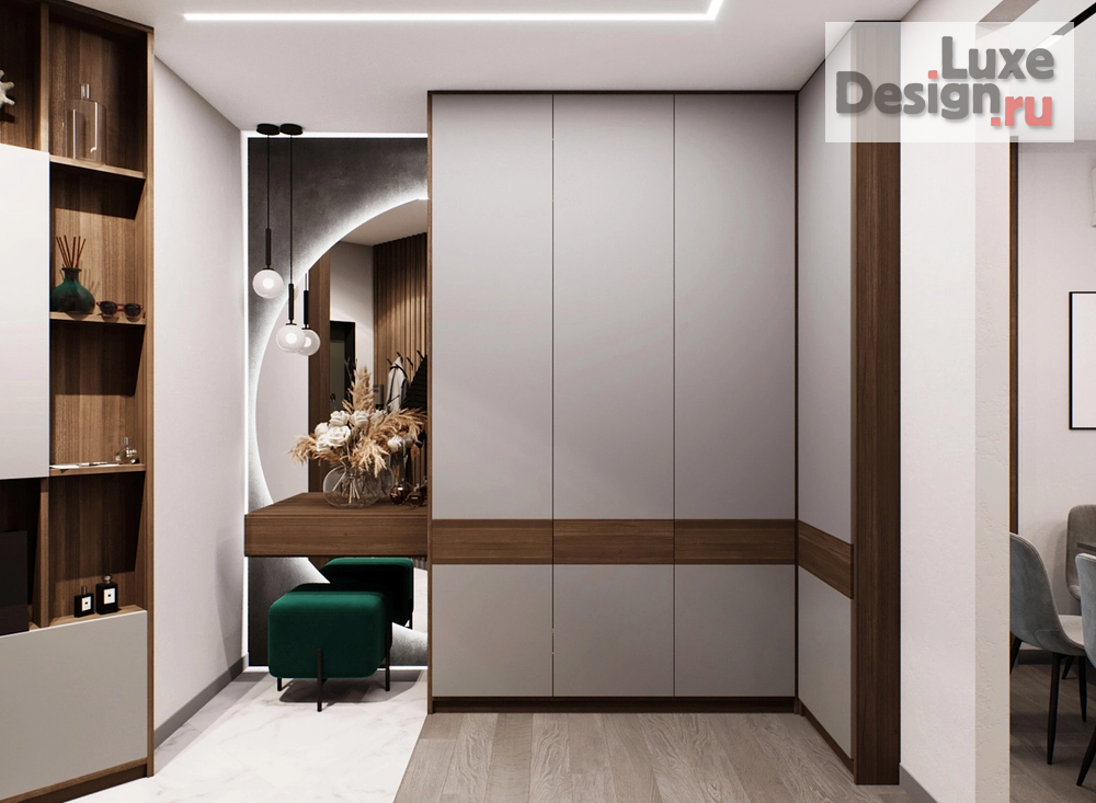Дизайн интерьера двухкомнатной квартиры " Проект квартиры 63,7кв.м. для молодой семьи" (фото 8)