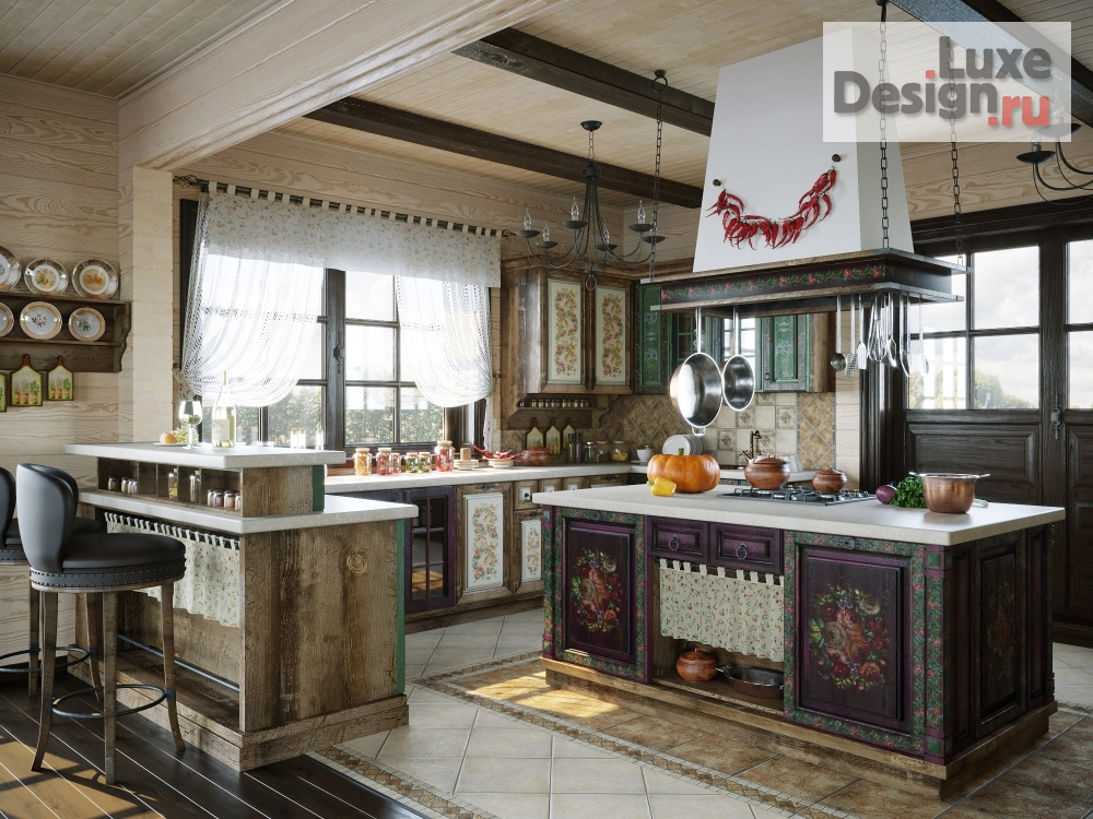 Дизайн интерьера кухни "Кухня в русском стиле" (фото 1)