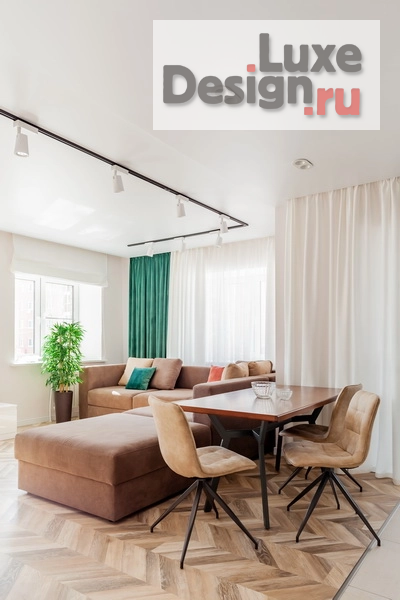 Дизайн интерьера двухкомнатной квартиры "Зеленый LOFT / FUSION" (фото 8)