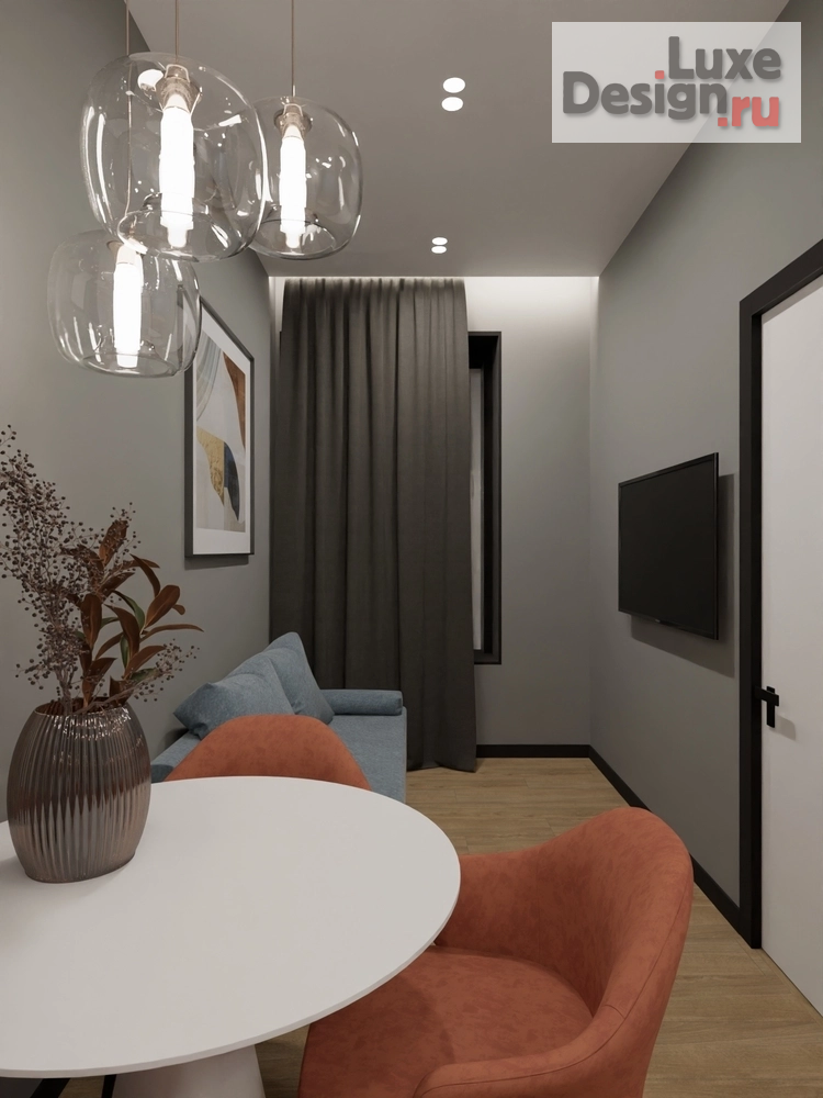 Дизайн интерьера однокомнатной квартиры "Студия в СПб, ставшая евродвушкой" (фото 9)