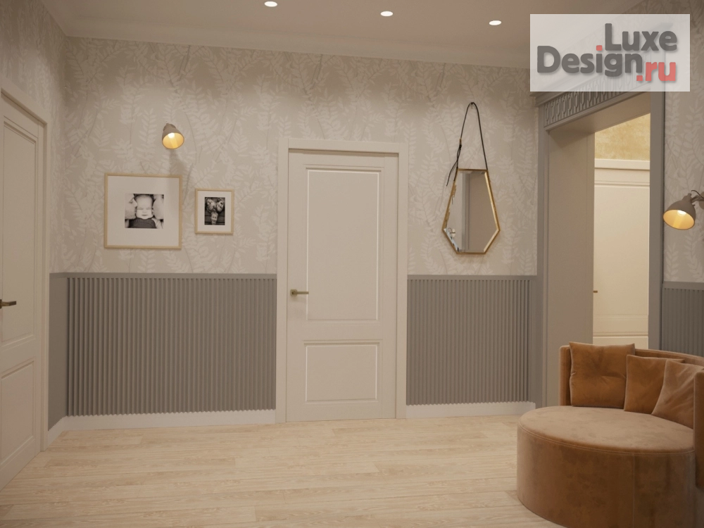 Дизайн интерьера коттеджа "Дом с теплой, семейной атмосферой. 1 этаж" (фото 19)