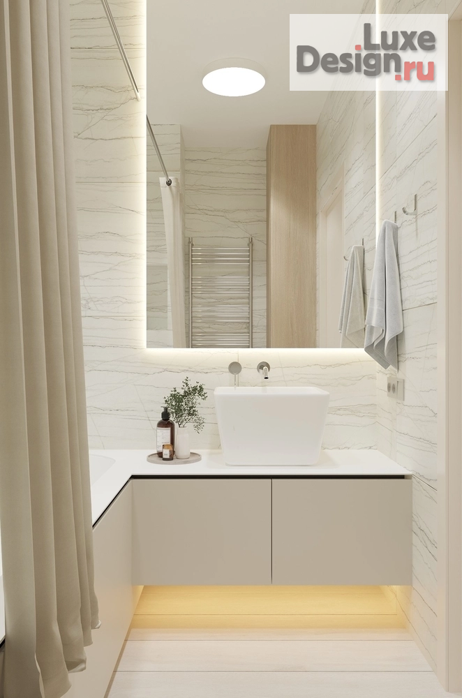 Дизайн интерьера трехкомнатной квартиры "Проект квартиры, площадью 88 кв. м для семьи с двумя сыновьями." (фото 14)