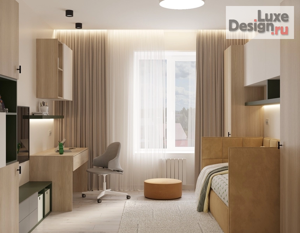 Дизайн интерьера трехкомнатной квартиры "Проект квартиры, площадью 88 кв. м для семьи с двумя сыновьями." (фото 30)