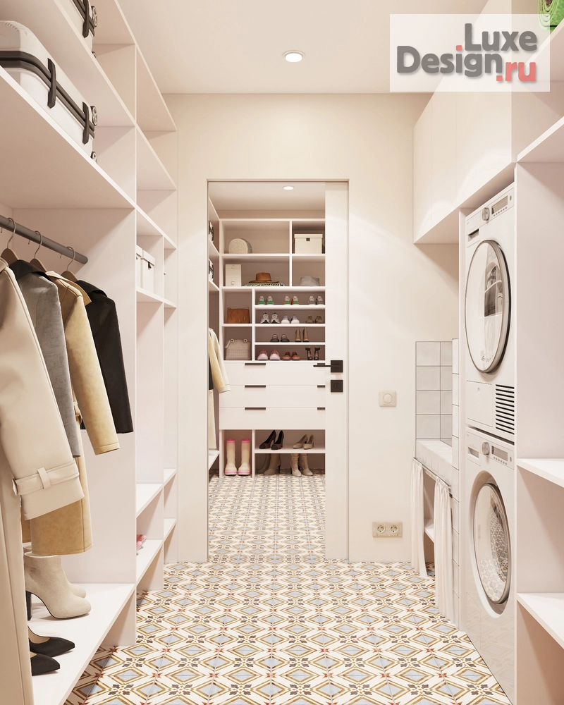 Дизайн интерьера квартиры "Дизайн проект квартиры с элементами стиля mid-century modern." (фото 14)