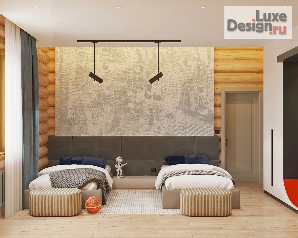 Дизайн интерьера частного дома "Дизайн проект дома из рубленного бревна" (фото 23)