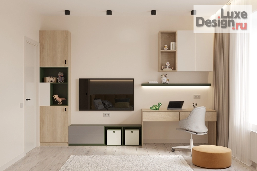 Дизайн интерьера трехкомнатной квартиры "Проект квартиры, площадью 88 кв. м для семьи с двумя сыновьями." (фото 31)