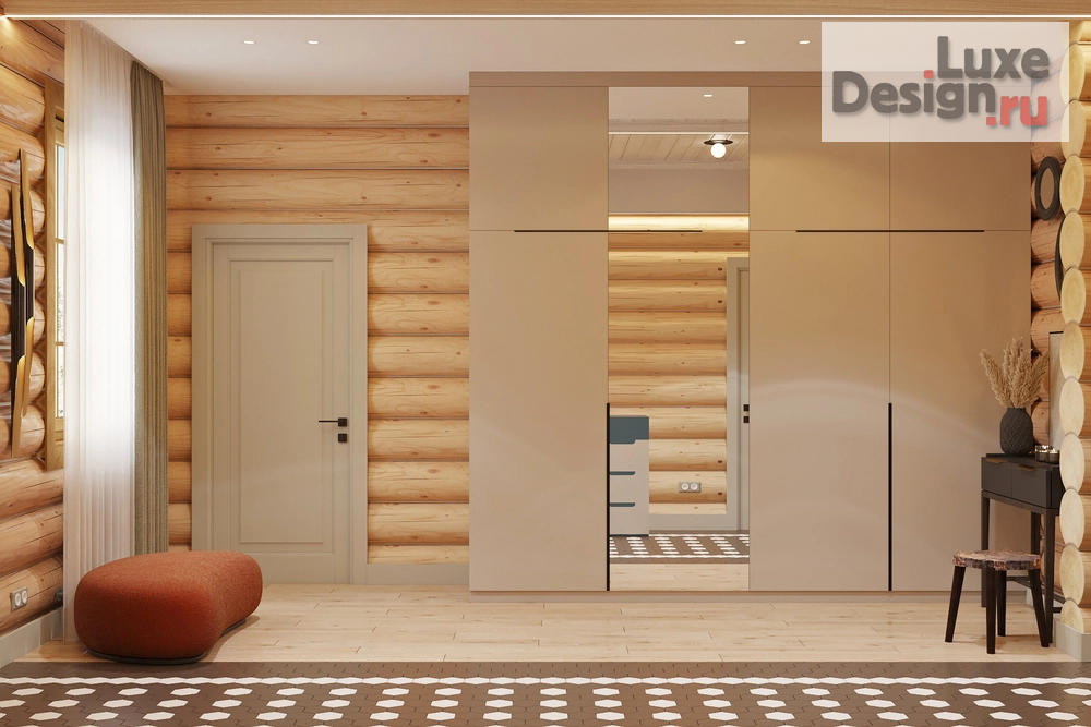 Дизайн интерьера частного дома "Дизайн проект дома из рубленного бревна" (фото 4)