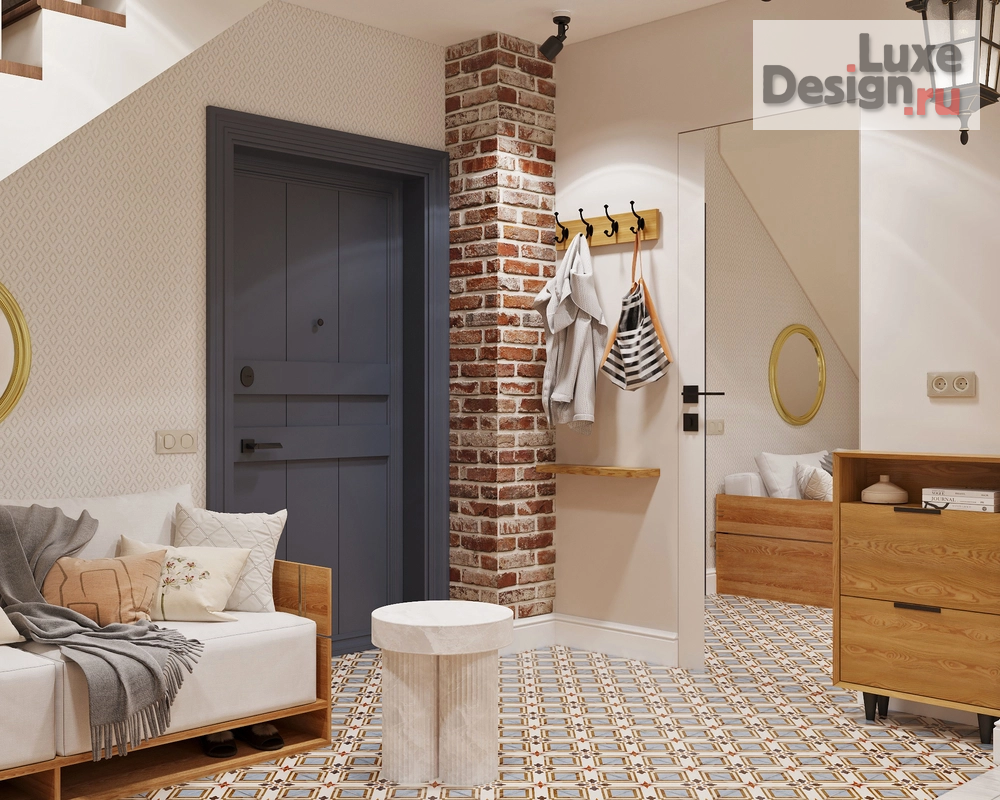 Дизайн интерьера квартиры "Дизайн проект квартиры с элементами стиля mid-century modern." (фото 5)