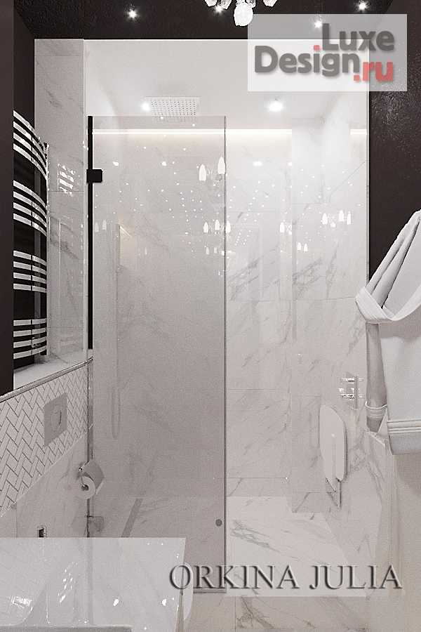 Дизайн интерьера трехкомнатной квартиры "Квартира в стиле ар-деко" (фото 6)