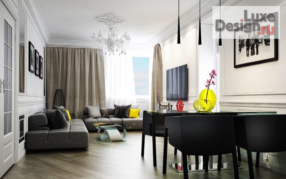 Дизайн интерьера квартиры "Проект в современной классике" (фото 7)