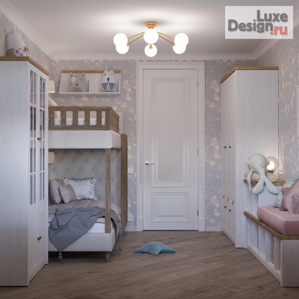 Дизайн интерьера трехкомнатной квартиры "Трёхкомнатная квартира в классическом стиле" (фото 13)