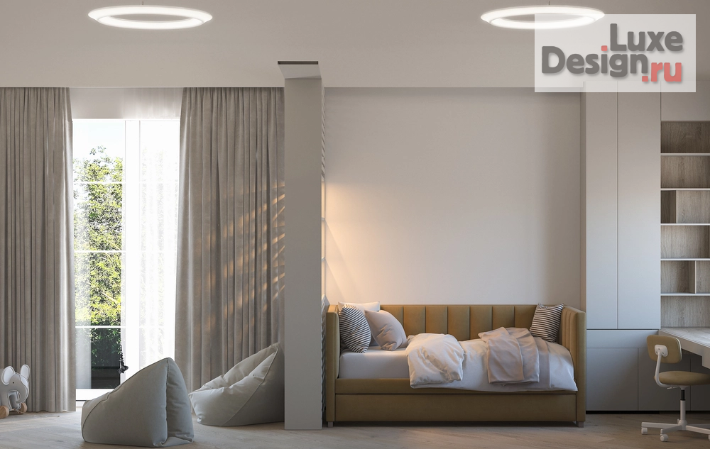 Дизайн интерьера трехкомнатной квартиры "Интерьер трёхкомнатной квартиры в строгом минимализме " (фото 13)