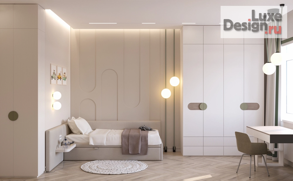 Дизайн интерьера трехкомнатной квартиры "Трёхкомнатная квартира в ЖК Булычёв" (фото 10)