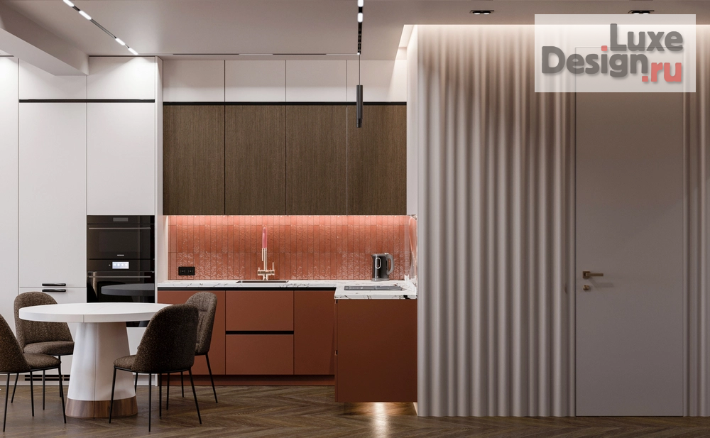 Дизайн интерьера трехкомнатной квартиры "Трёхкомнатная квартира в современном стиле" (фото 1)