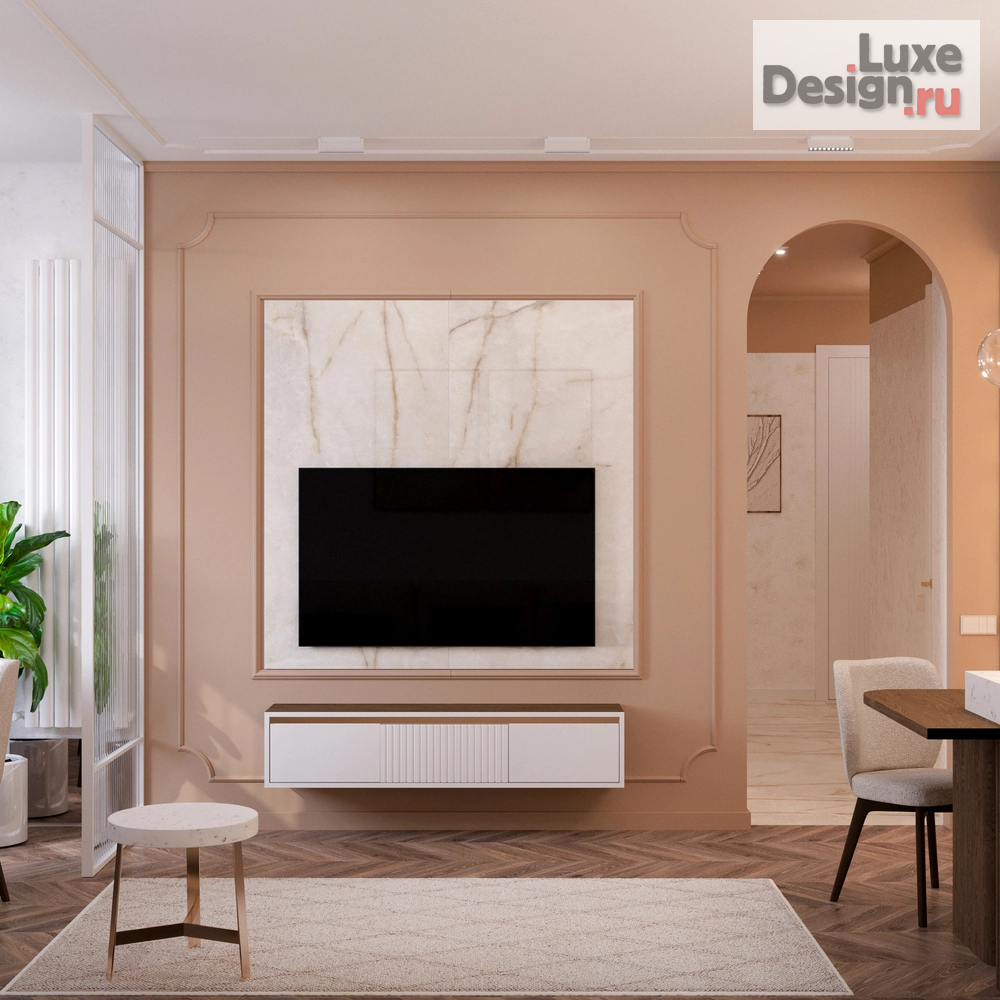 Дизайн интерьера двухкомнатной квартиры "Проект двухкомнатной квартиры в ЖК Булычёв" (фото 3)