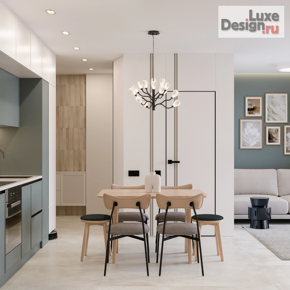 Дизайн интерьера трехкомнатной квартиры "Трёхкомнатная квартира в современном стиле" (фото 2)