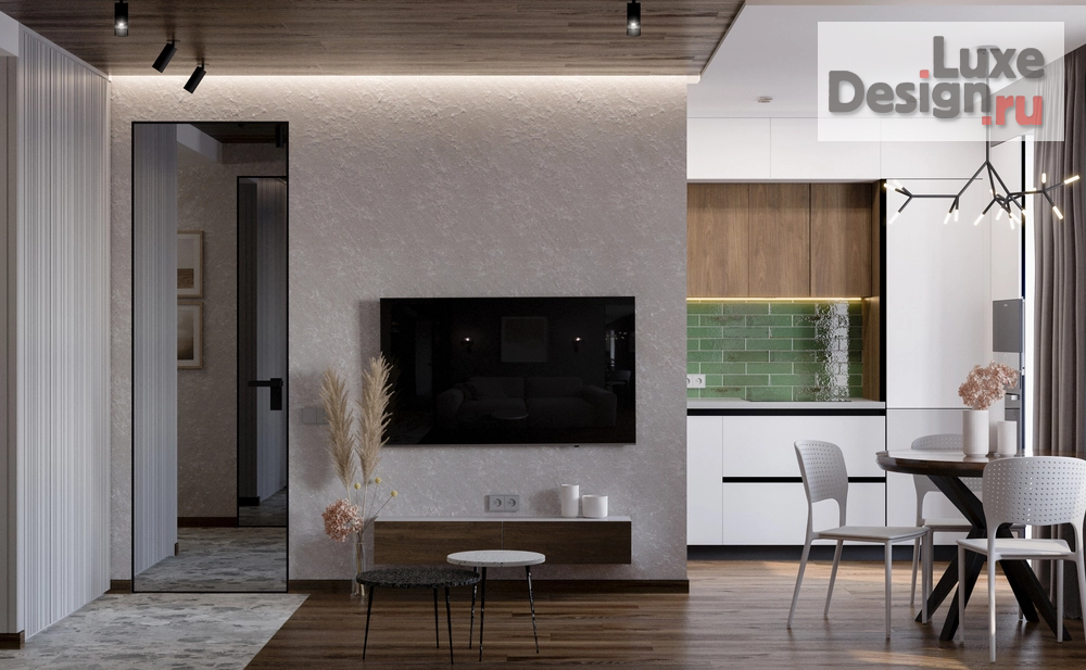 Дизайн интерьера двухкомнатной квартиры "Двухкомнатная квартира в ЖК Метроград" (фото 2)