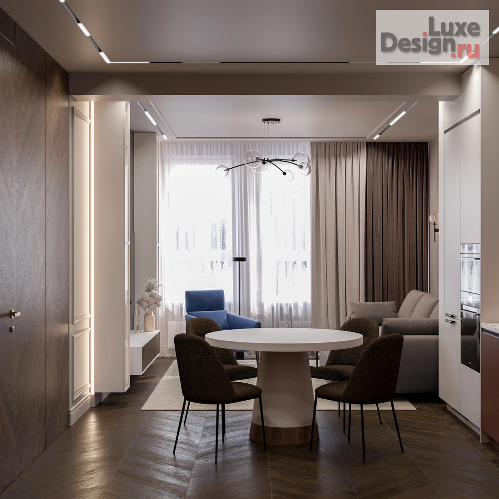 Дизайн интерьера трехкомнатной квартиры "Трёхкомнатная квартира в современном стиле" (фото 5)