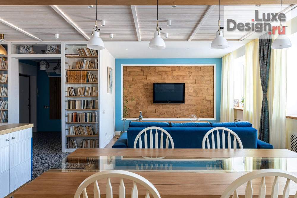 Дизайн интерьера трехкомнатной квартиры "квартира в средиземноморском стиле" (фото 3)