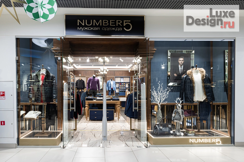 Дизайн интерьера бутика "Салон мужской одежды "Number 5"" (фото 1)