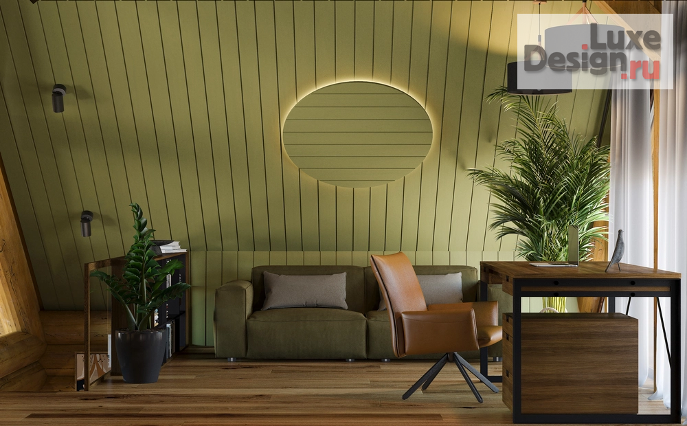 Дизайн интерьера загородного дома "Загородный дом из рубленного бревна" (фото 8)