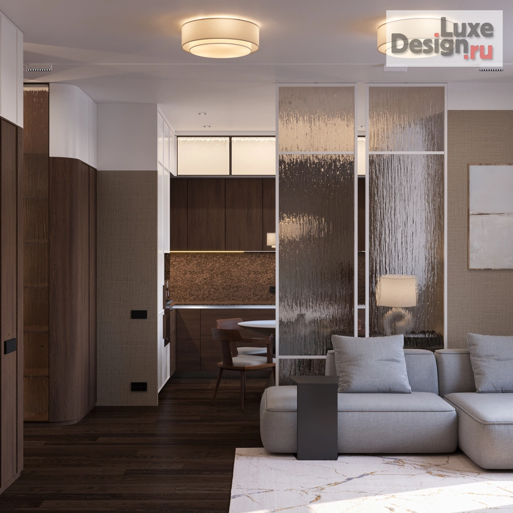 Дизайн интерьера трехкомнатной квартиры "Трёхкомнатная квартира в ЖК Булычёв" (фото 3)