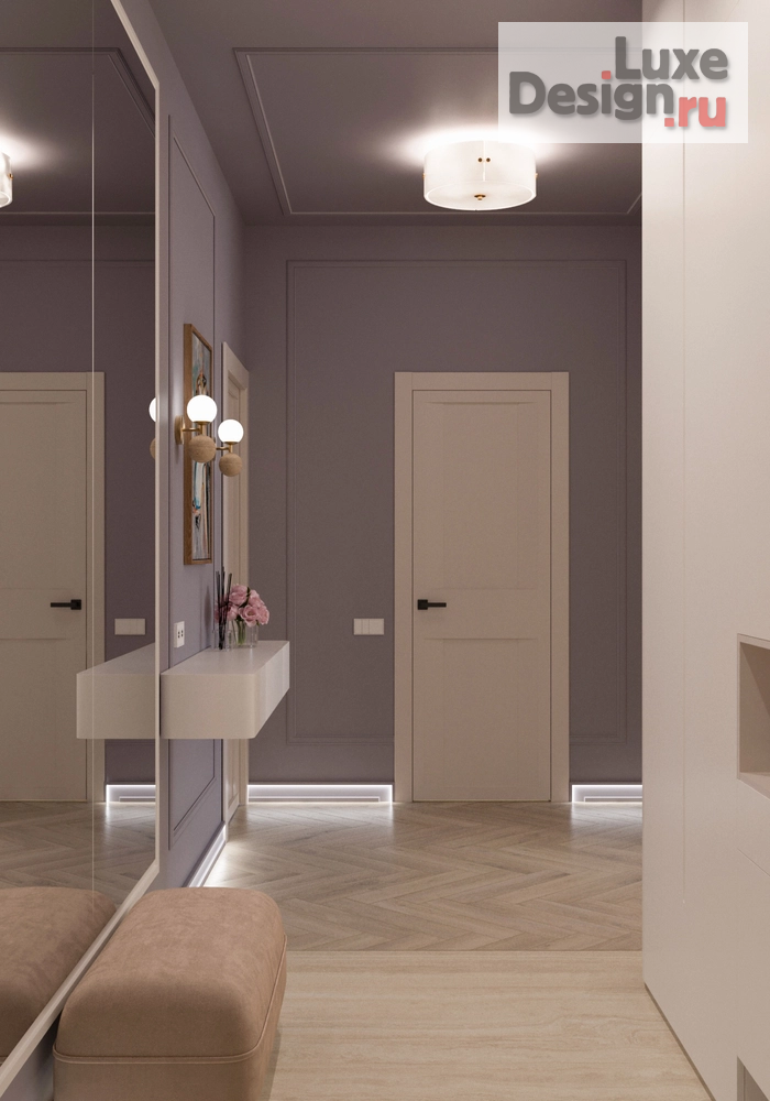 Дизайн интерьера трехкомнатной квартиры "Трёхкомнатная квартира в ЖК Булычёв" (фото 5)