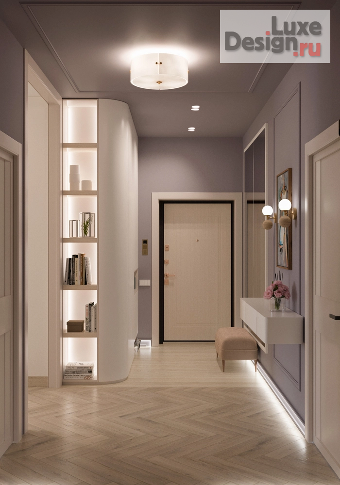 Дизайн интерьера трехкомнатной квартиры "Трёхкомнатная квартира в ЖК Булычёв" (фото 4)