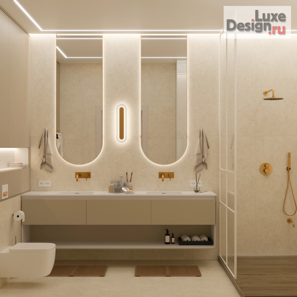 Дизайн интерьера трехкомнатной квартиры "Трёхкомнатная квартира в ЖК Булычёв" (фото 14)