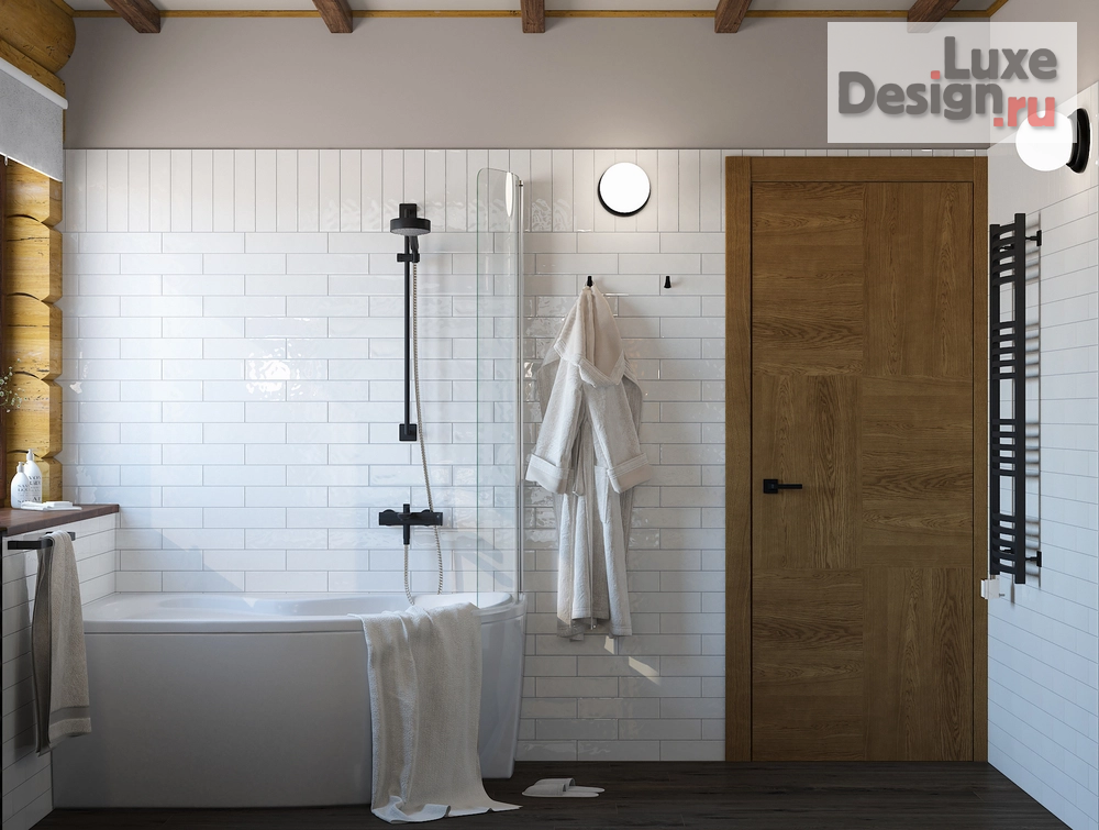 Дизайн интерьера загородного дома "Загородный дом из рубленного бревна" (фото 7)