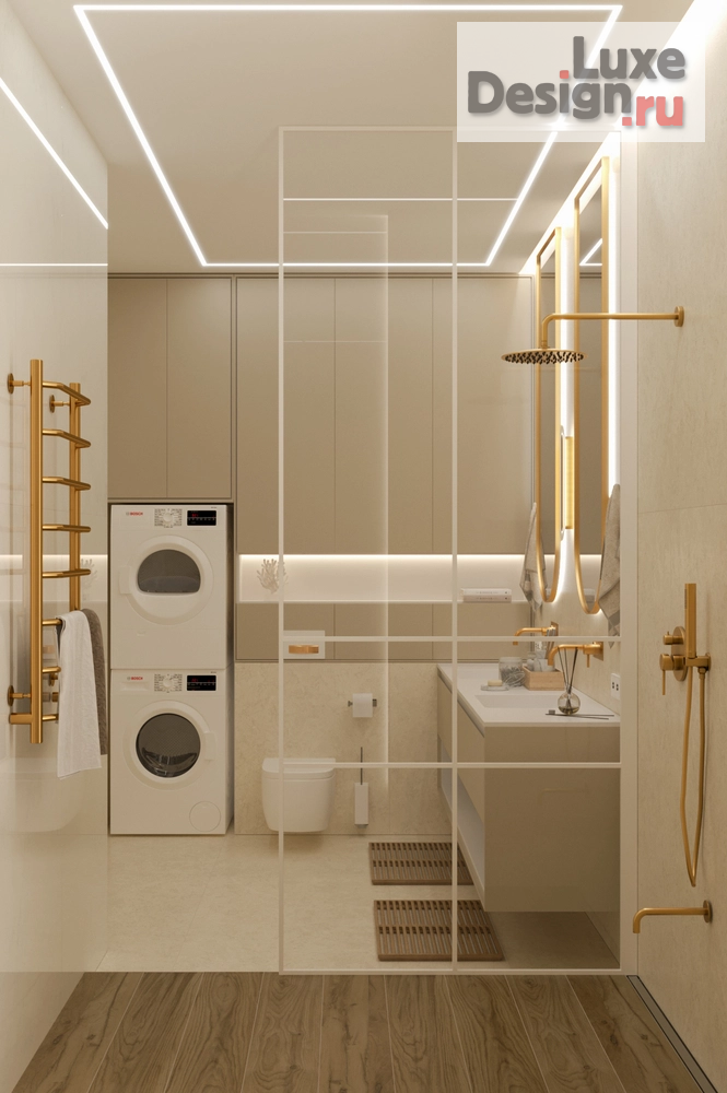 Дизайн интерьера трехкомнатной квартиры "Трёхкомнатная квартира в ЖК Булычёв" (фото 16)