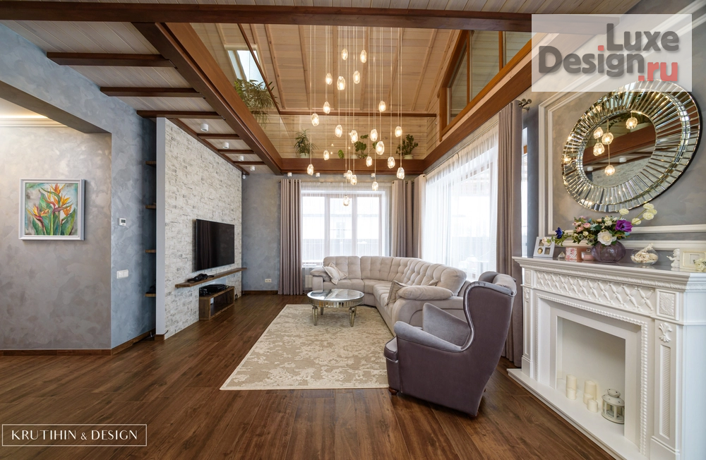 Дизайн интерьера загородного дома "Загородный дом из бруса" (фото 2)