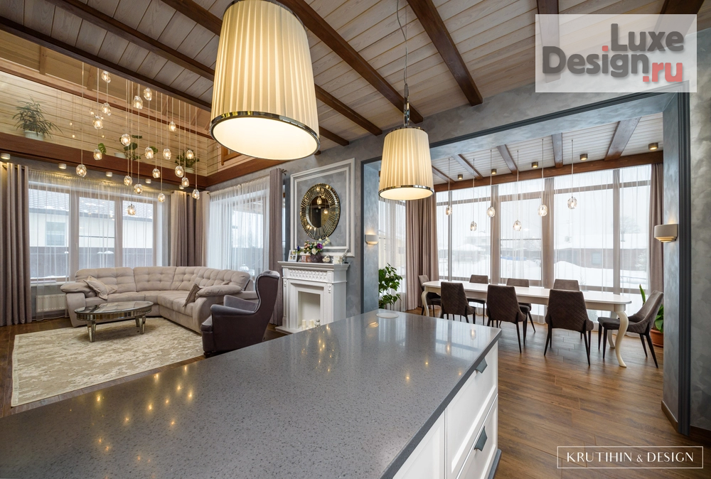 Дизайн интерьера загородного дома "Загородный дом из бруса" (фото 4)