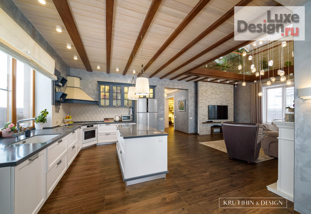 Дизайн интерьера загородного дома "Загородный дом из бруса" (фото 1)