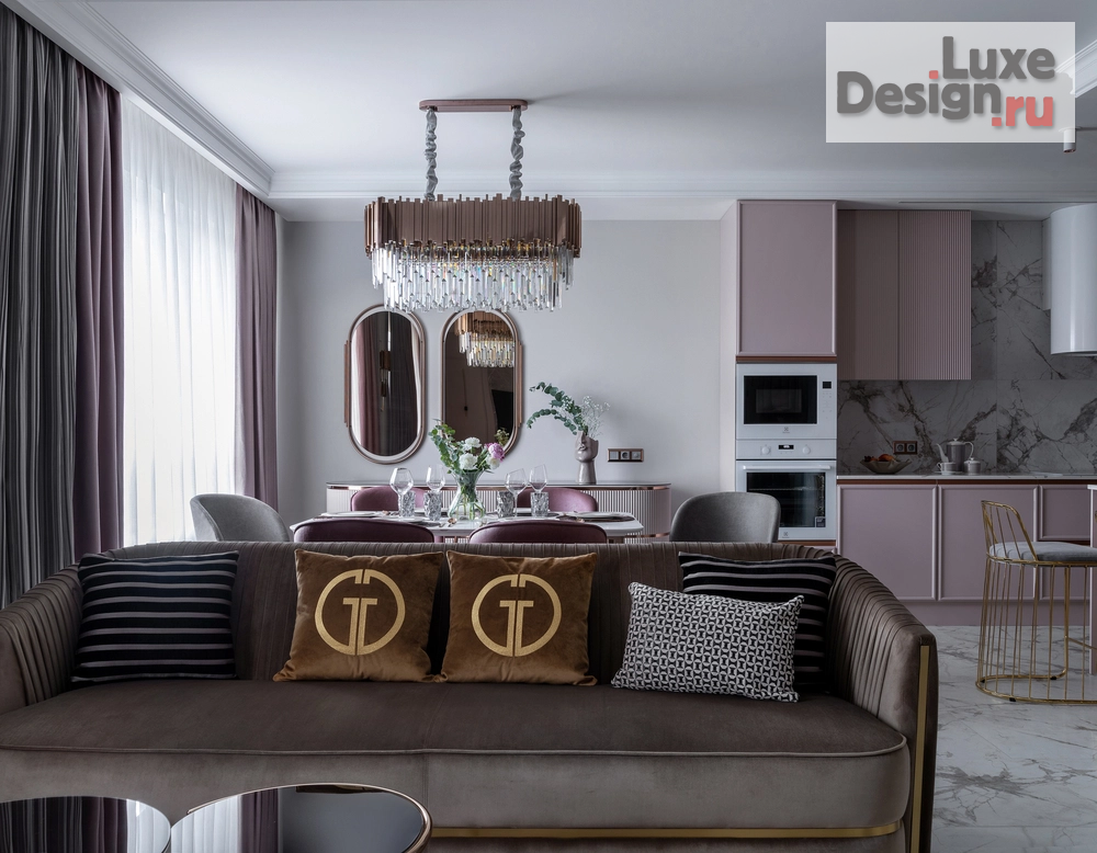 Дизайн интерьера трехкомнатной квартиры "квартира "В духе нового времени"" (фото 3) от дизайнера Котенко Елена Анатольевна Дизайн интерьера трехкомнатной квартиры "квартира "В духе нового времени"" (фото 3)