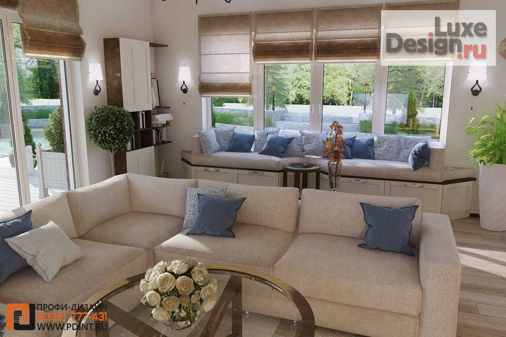 Дизайн интерьера загородного дома "Дизайн интерьера загородного в штиле шале" (фото 9)